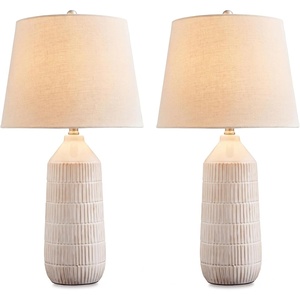 image:imageSignature Design by Ashley Willport Ceramic Table Lamp Set of 2 White