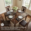 image:imageSignature Design by Ashley 5Piece Square Counter Height Dining Set GrayBrown