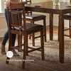image:imageSignature Design by Ashley 5Piece Square Counter Height Dining Set GrayBrown