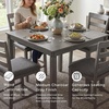 image:imageSignature Design by Ashley 5Piece Square Counter Height Dining Set GrayGrey