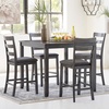 image:imageSignature Design by Ashley 5Piece Square Counter Height Dining Set GrayGrey