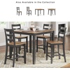 image:imageSignature Design by Ashley 5Piece Square Counter Height Dining Set GrayLight Brown  Dark Brown