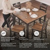 image:imageSignature Design by Ashley 5Piece Square Counter Height Dining Set GrayLight Brown  Dark Brown