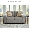 image:imageSignature Design by Ashley 63 in Gray Chenille Loveseat No AssemblyIron