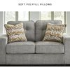 image:imageSignature Design by Ashley 63 in Gray Chenille Loveseat No AssemblyIron