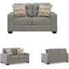 image:imageSignature Design by Ashley 63 in Gray Chenille Loveseat No AssemblyIron