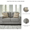image:imageSignature Design by Ashley 63 in Gray Chenille Loveseat No AssemblyIron
