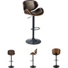 image:imageSignature Design by Ashley Adjustable Height Swivel Bar Stool Dark Brown