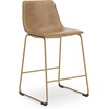 image:imageSignature Design by Ashley Bar Height Bar Stool Set of 2 ToastGold