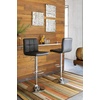 image:imageSignature Design by Ashley Bellatier Adjustable Swivel Bar Stools Set of 2Black