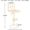 image:imageSignature Design by Ashley Bellatier Adjustable Swivel Bar Stools Set of 2Black
