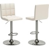 image:imageSignature Design by Ashley Bellatier Adjustable Swivel Bar Stools Set of 2White