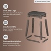 image:imageSignature Design by Ashley Bolanburg Counter Height Bar Stools Set of 2Grey