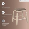 image:imageSignature Design by Ashley Bolanburg Counter Height Bar Stools Set of 2White  Gray