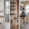 image:imageSignature Design by Ashley Bolanburg Counter Height Bar Stools Set of 2White  Gray