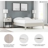 image:imageSignature Design by Ashley Calverson MidCentury Modern King Platform Bed Foundation or Box Spring Not Needed Engineered Wood MDFParticleboardPlywood and Decorative Laminate Dark BrownLight Beige