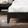 image:imageSignature Design by Ashley Calverson MidCentury Modern King Platform Bed Foundation or Box Spring Not Needed Engineered Wood MDFParticleboardPlywood and Decorative Laminate Dark BrownDark Brown