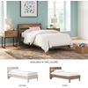 image:imageSignature Design by Ashley Calverson MidCentury Modern King Platform Bed Foundation or Box Spring Not Needed Engineered Wood MDFParticleboardPlywood and Decorative Laminate Dark BrownHoney Brown
