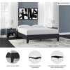 image:imageSignature Design by Ashley Calverson MidCentury Modern King Platform Bed Foundation or Box Spring Not Needed Engineered Wood MDFParticleboardPlywood and Decorative Laminate Dark BrownBlack