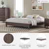 image:imageSignature Design by Ashley Calverson MidCentury Modern King Platform Bed Foundation or Box Spring Not Needed Engineered Wood MDFParticleboardPlywood and Decorative Laminate Dark BrownDark Brown
