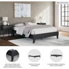 image:imageSignature Design by Ashley Calverson MidCentury Modern King Platform Bed Foundation or Box Spring Not Needed Engineered Wood MDFParticleboardPlywood and Decorative Laminate Dark BrownBlack