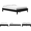image:imageSignature Design by Ashley Calverson MidCentury Modern King Platform Bed Foundation or Box Spring Not Needed Engineered Wood MDFParticleboardPlywood and Decorative Laminate Dark BrownBlack