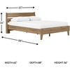 image:imageSignature Design by Ashley Calverson MidCentury Modern King Platform Bed Foundation or Box Spring Not Needed Engineered Wood MDFParticleboardPlywood and Decorative Laminate Dark BrownHoney Brown