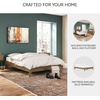 image:imageSignature Design by Ashley Calverson MidCentury Modern King Platform Bed Foundation or Box Spring Not Needed Engineered Wood MDFParticleboardPlywood and Decorative Laminate Dark BrownHoney Brown
