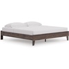 image:imageSignature Design by Ashley Calverson MidCentury Modern King Platform Bed Foundation or Box Spring Not Needed Engineered Wood MDFParticleboardPlywood and Decorative Laminate Dark BrownDark Brown