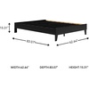 image:imageSignature Design by Ashley Calverson MidCentury Modern King Platform Bed Foundation or Box Spring Not Needed Engineered Wood MDFParticleboardPlywood and Decorative Laminate Dark BrownBlack
