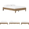 image:imageSignature Design by Ashley Calverson MidCentury Modern King Platform Bed Foundation or Box Spring Not Needed Engineered Wood MDFParticleboardPlywood and Decorative Laminate Dark BrownHoney Brown