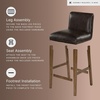 image:imageSignature Design by Ashley Counter Height Bar Stools Set of 2 Wood