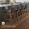 image:imageSignature Design by Ashley Counter Height Bar Stools Set of 2 Wood