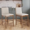 image:imageSignature Design by Ashley Counter Height Barstools Set of 2 Upholstered