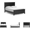 image:imageSignature Design by Ashley Danabrin Wood Queen Panel Bed FrameBlack