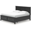 image:imageSignature Design by Ashley Danabrin Wood Queen Panel Bed FrameBlack