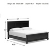 image:imageSignature Design by Ashley Danabrin Wood Queen Panel Bed FrameBlack