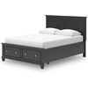 image:imageSignature Design by Ashley Danabrin Wood Queen Panel Bed FrameBlack