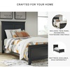 image:imageSignature Design by Ashley Danabrin Wood Queen Panel Bed FrameBlack