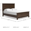 image:imageSignature Design by Ashley Danabrin Wood Queen Panel Bed FrameDark Brown