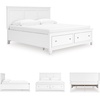 image:imageSignature Design by Ashley Danabrin Wood Queen Panel Bed FrameWhite
