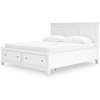 image:imageSignature Design by Ashley Danabrin Wood Queen Panel Bed FrameWhite