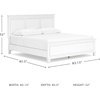 image:imageSignature Design by Ashley Danabrin Wood Queen Panel Bed FrameWhite