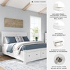 image:imageSignature Design by Ashley Danabrin Wood Queen Panel Bed FrameWhite