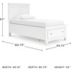image:imageSignature Design by Ashley Danabrin Wood Queen Panel Bed FrameWhite