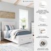 image:imageSignature Design by Ashley Danabrin Wood Queen Panel Bed FrameWhite