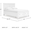 image:imageSignature Design by Ashley Danabrin Wood Queen Panel Bed FrameWhite