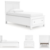 image:imageSignature Design by Ashley Danabrin Wood Queen Panel Bed FrameWhite