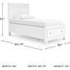 image:imageSignature Design by Ashley Danabrin Wood Queen Panel Bed FrameWhite