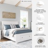 image:imageSignature Design by Ashley Danabrin Wood Queen Panel Bed FrameWhite